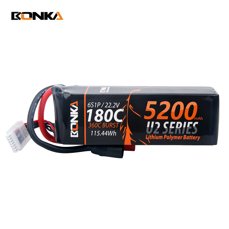 BONKA 5200mAh 180C 6S LiPo Battery for RC Helicopter